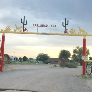 Carlsbad NM KOA --- survived a hail storm here