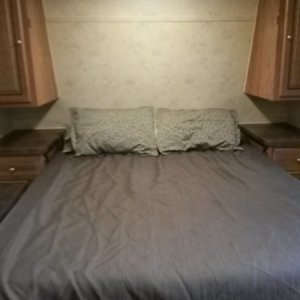 murphy bed in lowered position