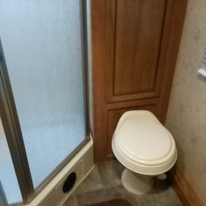 toilet and shower surround