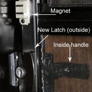 My second time around with a latch on my screen door ...the third one on my Micro-Lite.