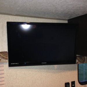 Moved TV to back of trailer