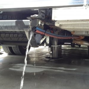 Drains relocation to rear of coach,  now I don't stand in water now when tanks are emptied.