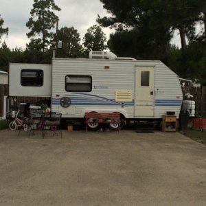 My first RV.  I think it was 15'?  It was so cozy!