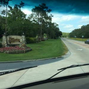 Entering into Campground to check in! Watch out for the deer while driving through to Fort Wilderness. They can be plenty.