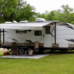 Setup at lake resort on Little Sugar Bush Lake, MN