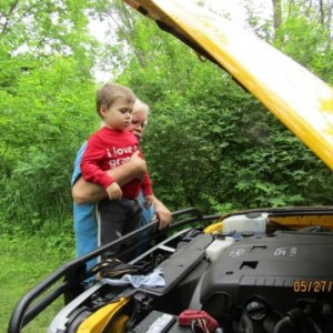 Checking out the FJ Cruiser