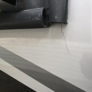 DX3 Passenger side slide crack