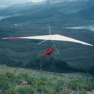 Launching from Williams Peak, Colorado