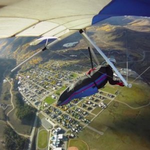 Getting ready to land at Crested Butte, Colorado