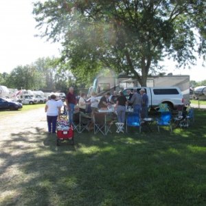 Pot Luck Dinner with other Fr3 owners in 2015 rally. Was great to meet the owners and see the various models.