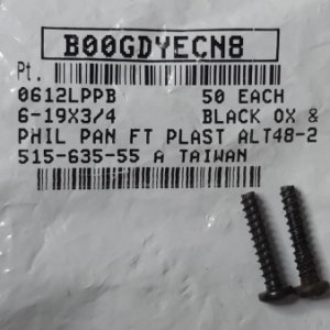 Screws for tail lights