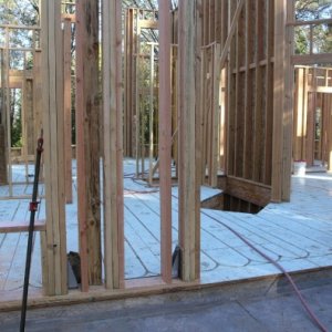 Starting first floor frame