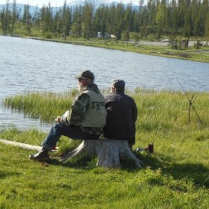 Breakfast and fishing