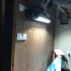 under sink light, linked to magnetic switch