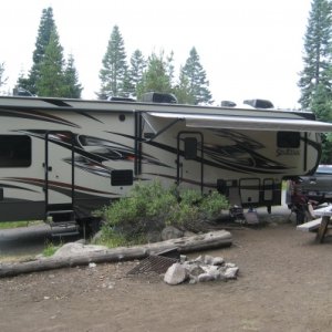 Our camp spot at Diamond Lake,Or