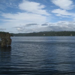 Woahink Lake in Florence,Or. We stayed at Woahink Lake Rv Resort which is just on the other side of 101 from this lake. You also have access to the Or