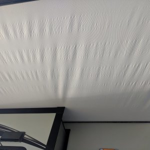 Awning cleaned with Magic Eraser