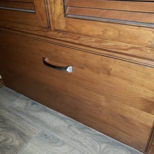 Added drawer below washer/dryer