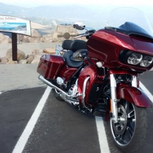 On top of Mt Evans in Colorado.