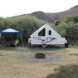 Nevada state park, nice place too camp near a river and no one around. As good as boondocking. But the next time we went their wow well so much for th