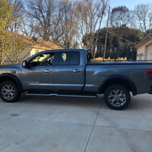 truck with flares