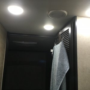 Added an extra light over washing machine