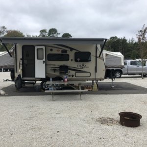 Our first night w/ our new Roo!  Complimentary night of camping provided by our dealer w/ our purchase.