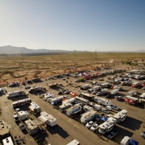 View of RV’s & the track