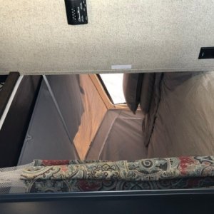 235S Rear bunk with curtain