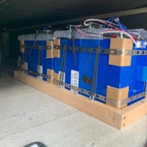 560ah LiFeP04 batteries in pass-thru storage