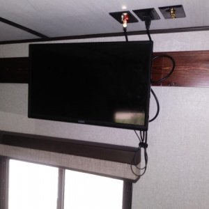 finished tv mount