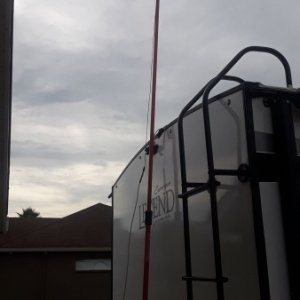 Testing a mast antenna setup