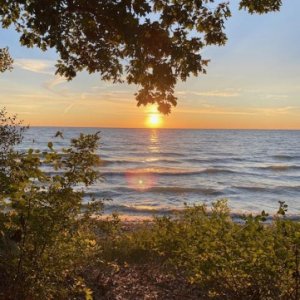 Sunrise over Lake Huron