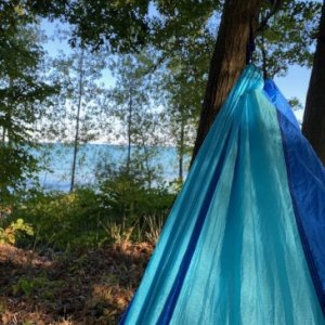 Hammock view of Lake Huron