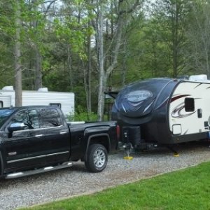 Travel Trailer and PU Truck Georgia Campground (2017)