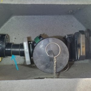 Dump Valve bay, FR Sunseeker 2400R leak