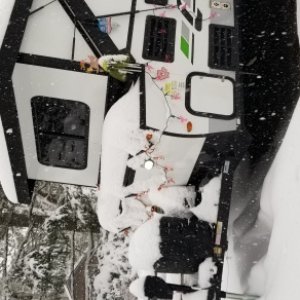 Camping in the snow, 2/2021, Belfair State Park, WA (Sorry, can't figure out how to rotate it.)