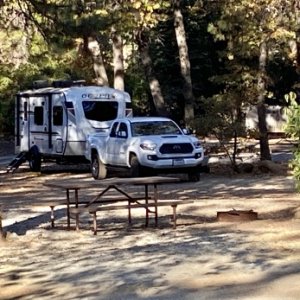 Shingletown KOA. We hit this park two days before they close for the season. No one, well almost no one, was there. Very nice people.