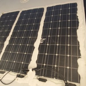 Gooped-up solar panels