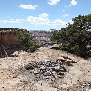 Non-developed BLM campsites at The Wedge