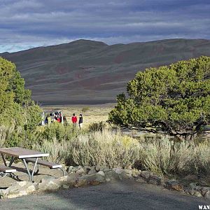 Pinyon Flats Campsites Have Dune Views