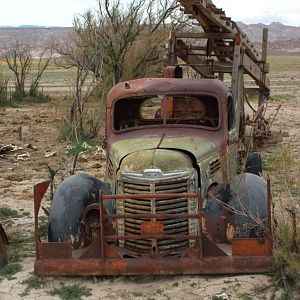 A Grim Reminder near the Bentonite Hills