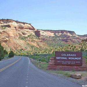 The Fruita Start of Rim Rock Drive