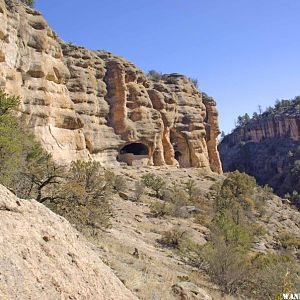 Cliffs and Caves near the Gila River