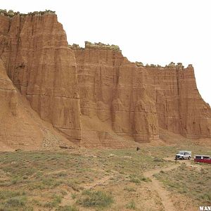 Box Canyon and Parking Lot at the Gypsum Sinkhole