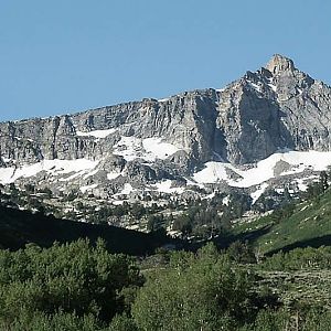 Mount Fitzgerald looking south up Thomas Canyon