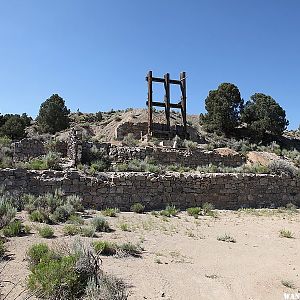 Pigeon Springs Stamp Mill - West of Gold Point