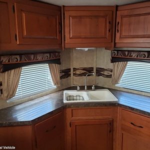 I love being a newbie in the camper life! This is the first camper I ever saw the kitchen in the front!