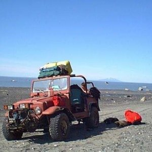 4 wheeling in the Landcruiser I built