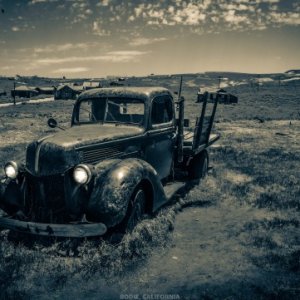 '37 Ford Flatbed sitting in 'Arrested Decay' in Bodie State Historic Park in Lee Vining/Bridgeport area, CA.